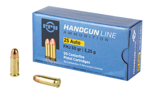 Ammunition Prvi Partizan Pistol 25ACP PPU 25ACP FMJ 50GR 50/1000 • Model: Pistol